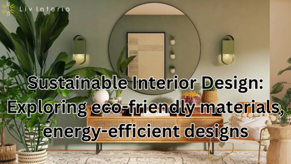 Sustainable Interior Design: Exploring eco-friendly materials, energy-efficient designs